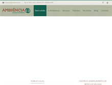 Tablet Screenshot of ambiencia.org